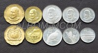 Самоа набор 5 монет 2011 год. 2, 1 тала, 50, 20, 10 сене. UNC