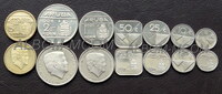 Аруба набор из 7 монет 2016 - 2025 год. 5, 10, 25, 50 центов и 1, 2,5 , 5 флоринов. UNC.