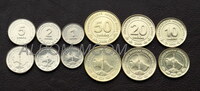 Туркменистан (Туркмения) Набор монет 2009 год 1,2, 5, 10, 20, 50 тенге (6 монет). UNC