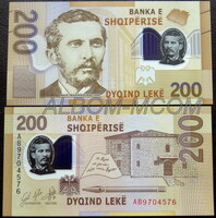 Албания 200 лек 2017(2019) год. Полимерная. Пресс. UNC 