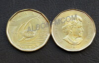 Канада 1 доллар 2009 год. 100 лет хоккейному клубу Монреаль Канадиенс. UNC