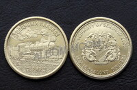 Княжество Силенд 10 долларов 2026 год. Товарный Паровоз. Серия 3. UNC