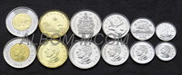 Канада 2023 год. Набор 6 монет. 5, 10, 25, 50 центов, 1, 2 доллара. Карл III. UNC